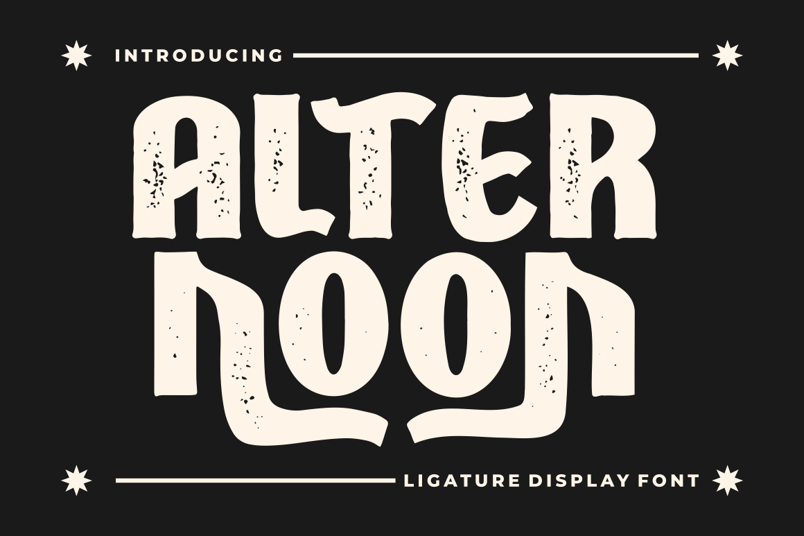 Alternoon Ligature Display Font