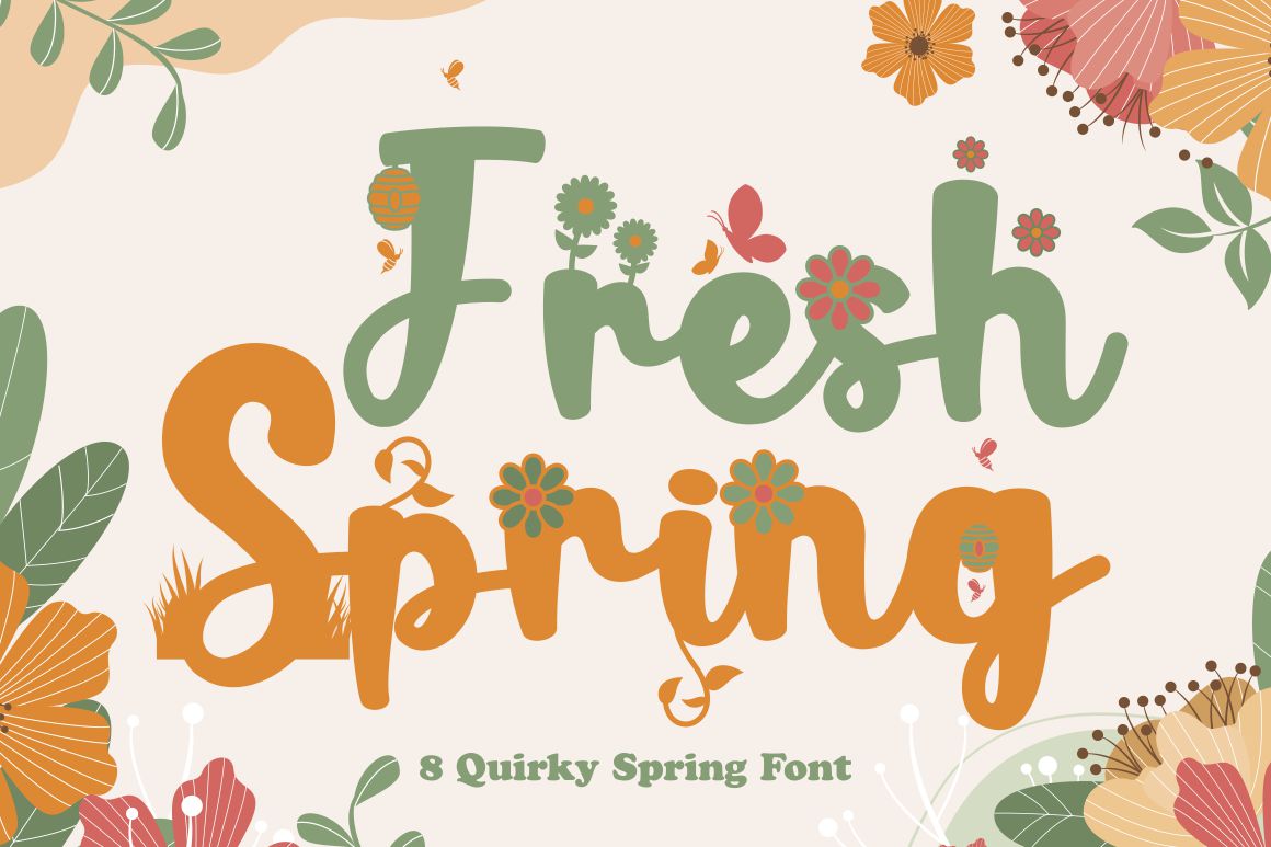 Fresh Spring 8 Quirky Spring Font 1