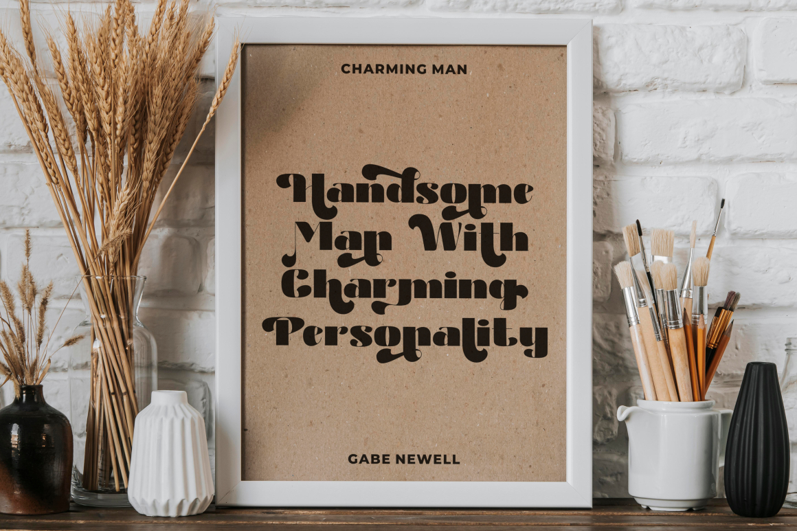 CHARM MAN RETRO SERIF FONT 3