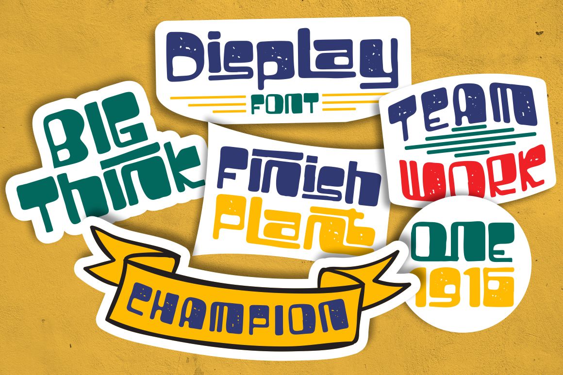 Playful Display Font, Display Font, Bold Font, Heavy Font, Thick Font, Black Font, Block Font, Sans Font, Ligature Font, Poster Font, Logo Font, Logotype, Title Font, Headline Font, Sport Font, Masculine Font, Fashion Font, Strong Font, Book Font, Modern Font, Branding Font, Powerful Font, Cover Font, Ultra Bold, Super Bold, Rounded Font, Clothing Font, Magazine Font, Apparel Font