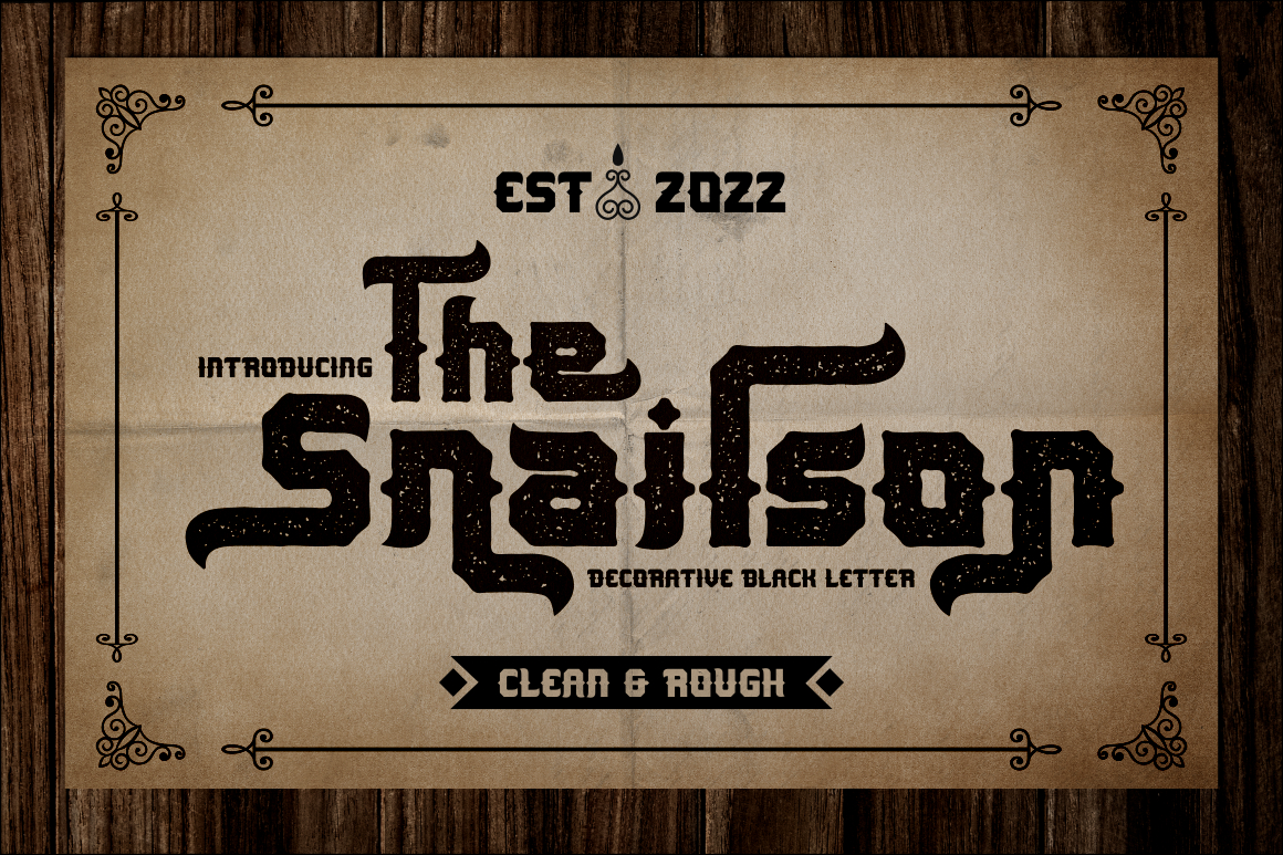 The Snailson Decorative Black Letter