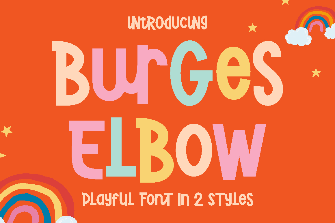 Burges Elbow - Playful Font In 2 Styles