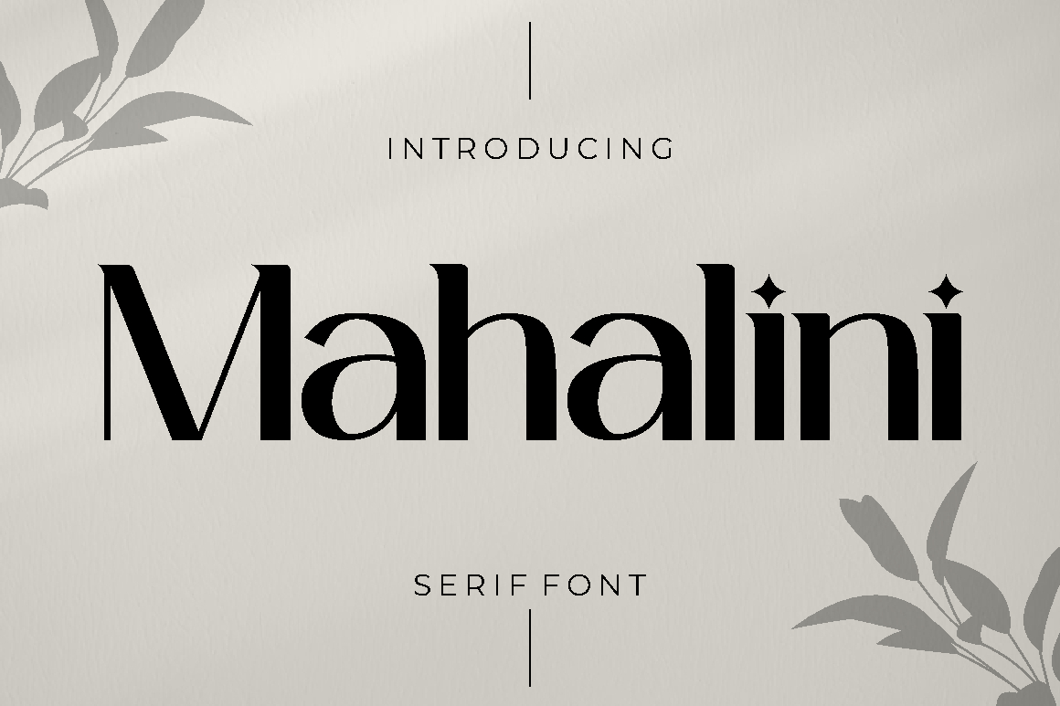 Mahalini - Serif Font