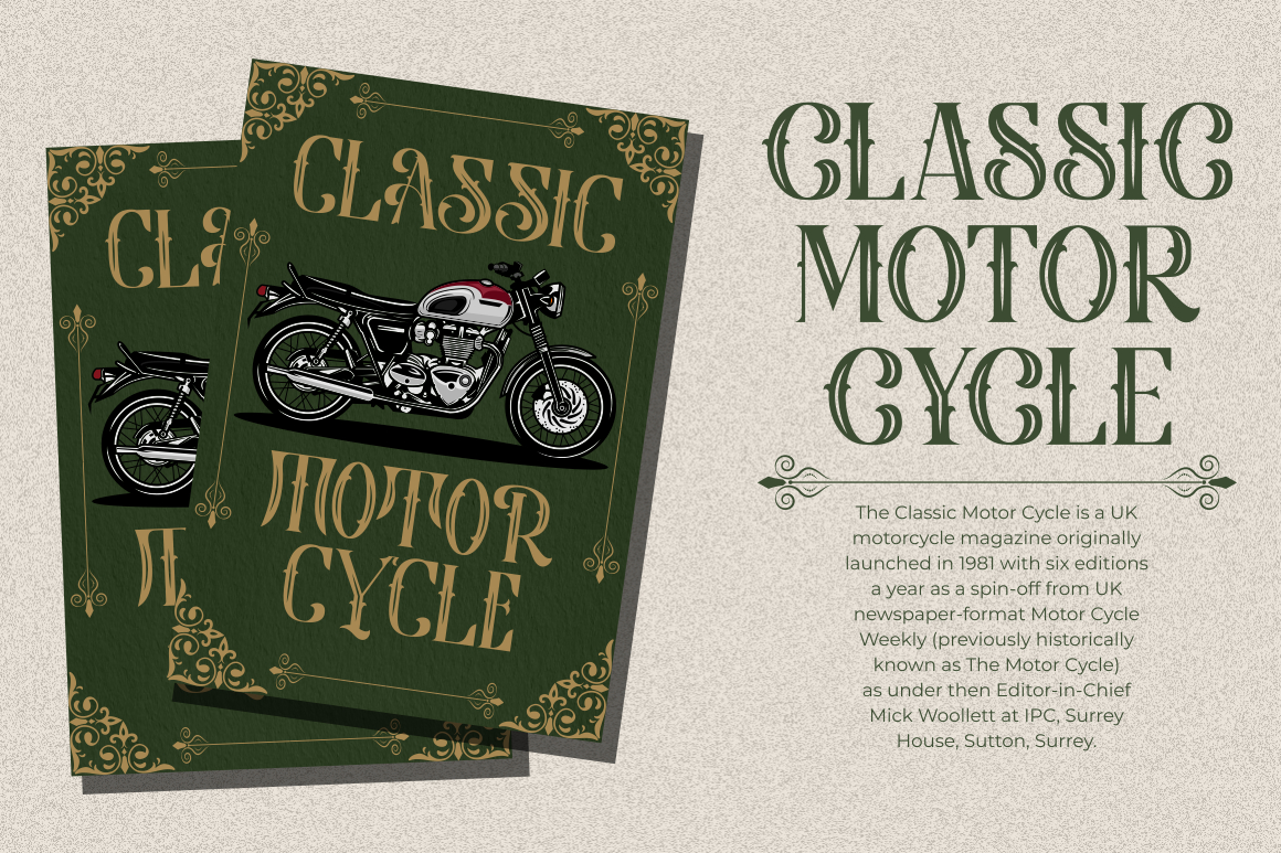 VINTAGE BINARY DISPLAY TYPEFACE FONT 2