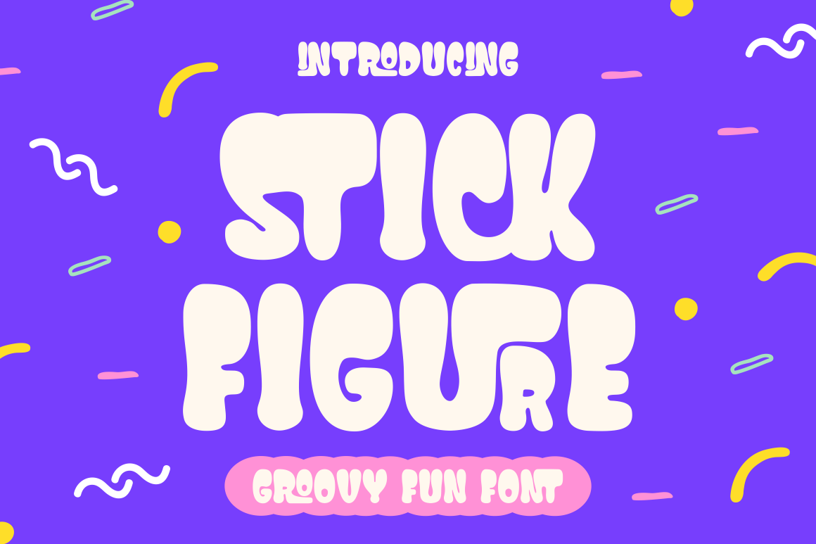 Stick Figure - Groovy Fun Font