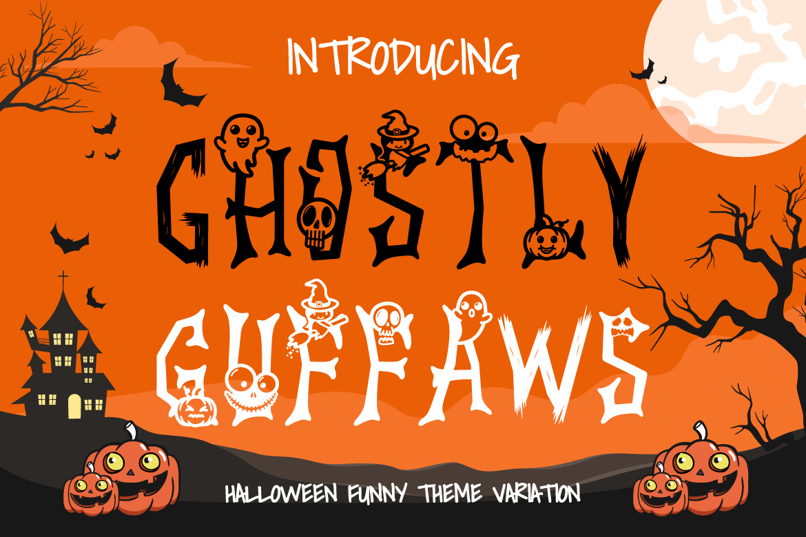 Ghostly Guffaws - Halloween Funny Theme Font
