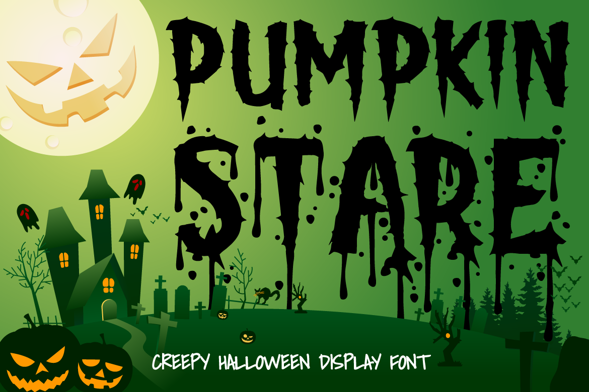 Pumpkin Stare -  Halloween Display Font