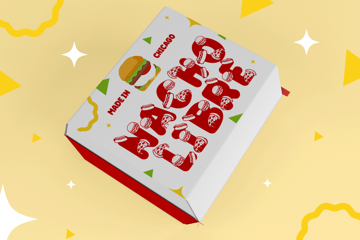 SMOKY MAPLE DISPLAY BURGER FONT 9