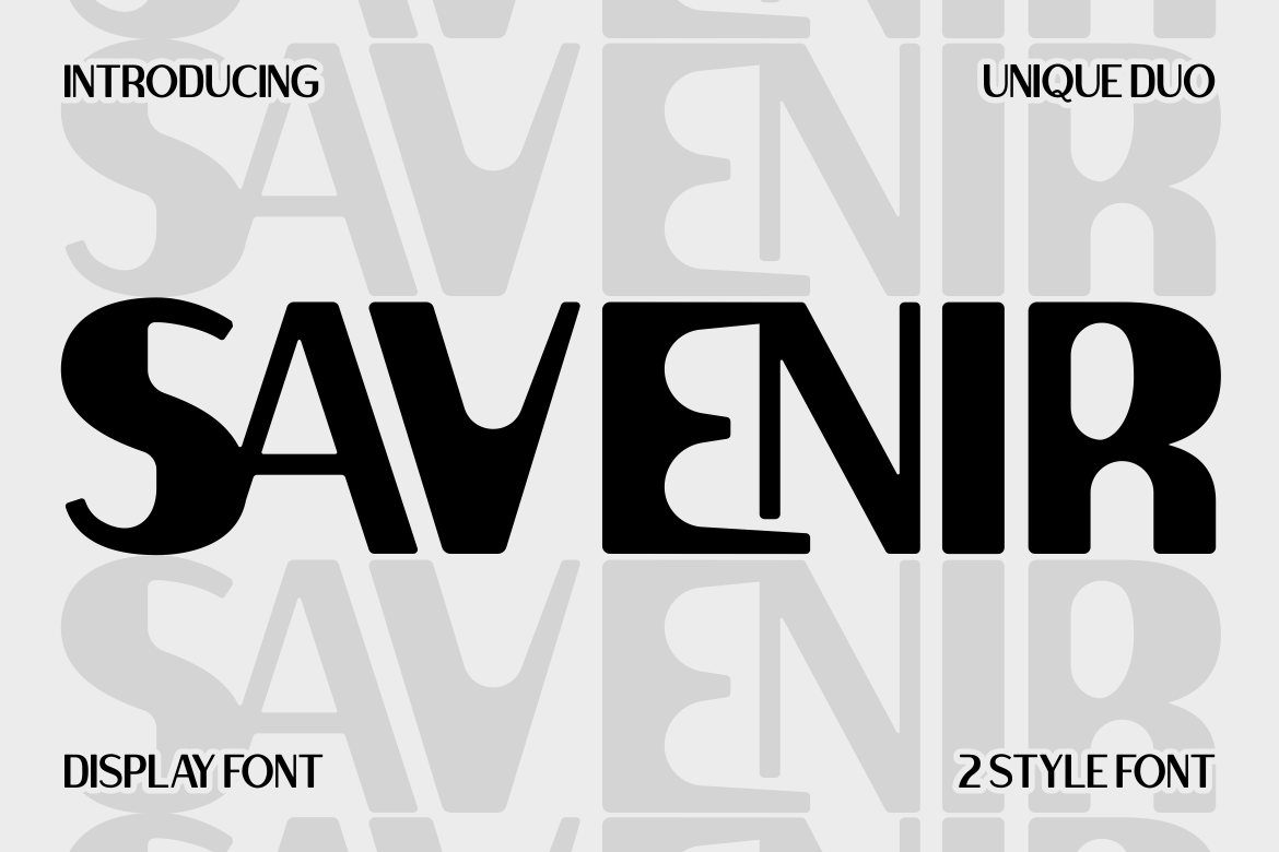 Savenir - Unique Display Font