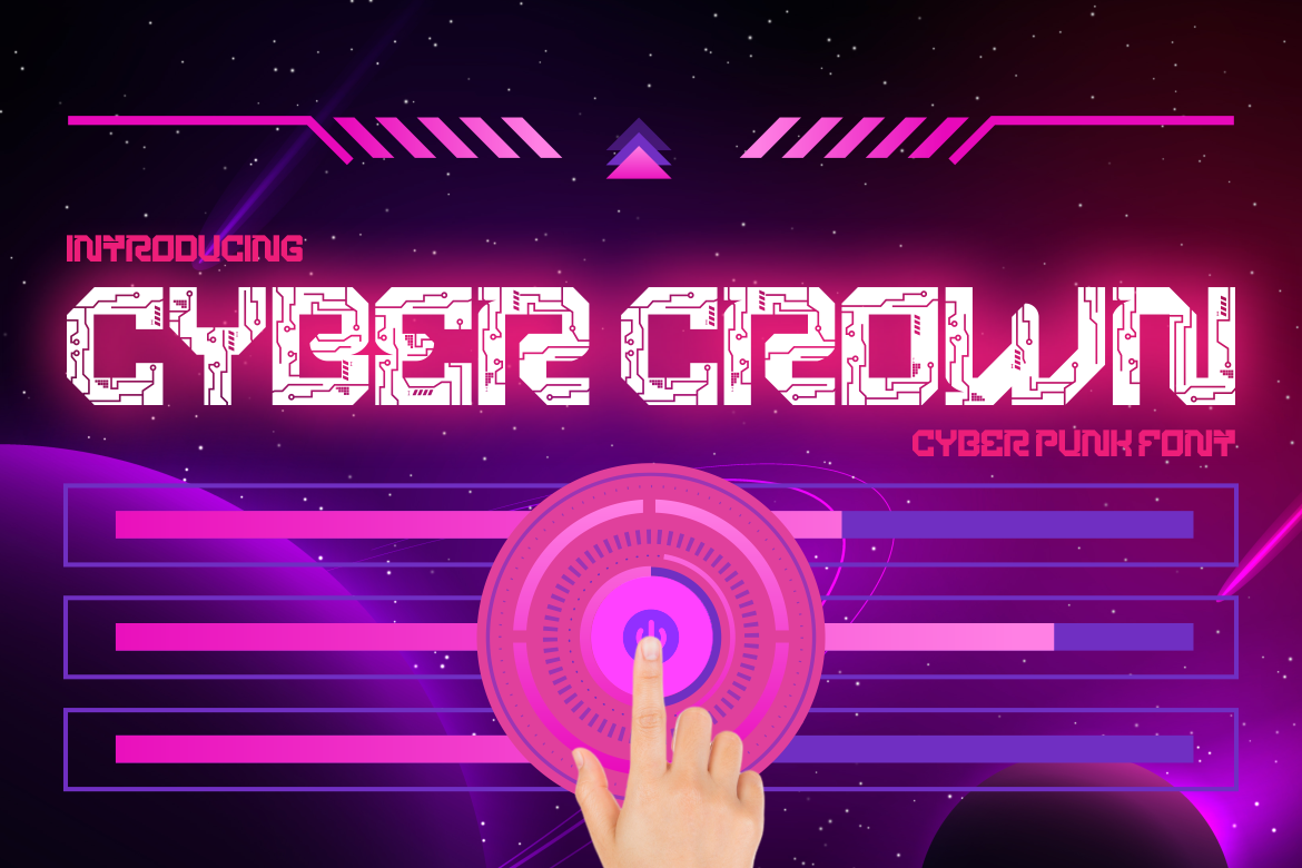 Cyber Crown - Cyberpunk Font