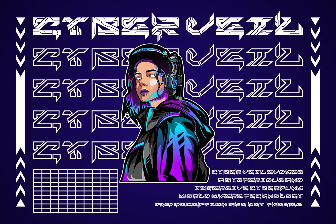 NEURO HACK CYBERPUNK GAME FONT 2