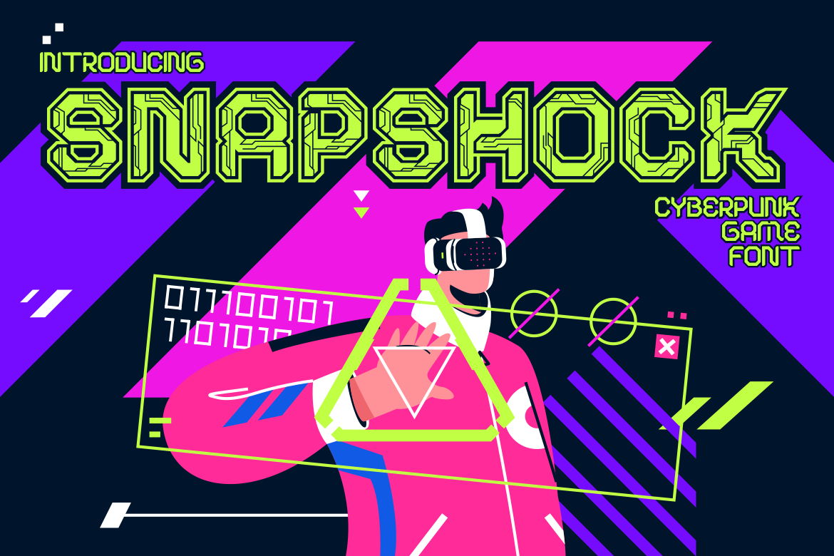 SNAPSHOCK CYBERPUNK GAME FONT 1