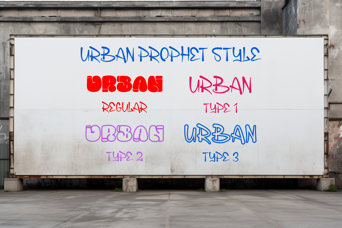 URBAN PROPHET DUO GRAFFITI FONT 10