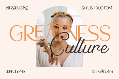 Greatness Culture Stylish Duo Font