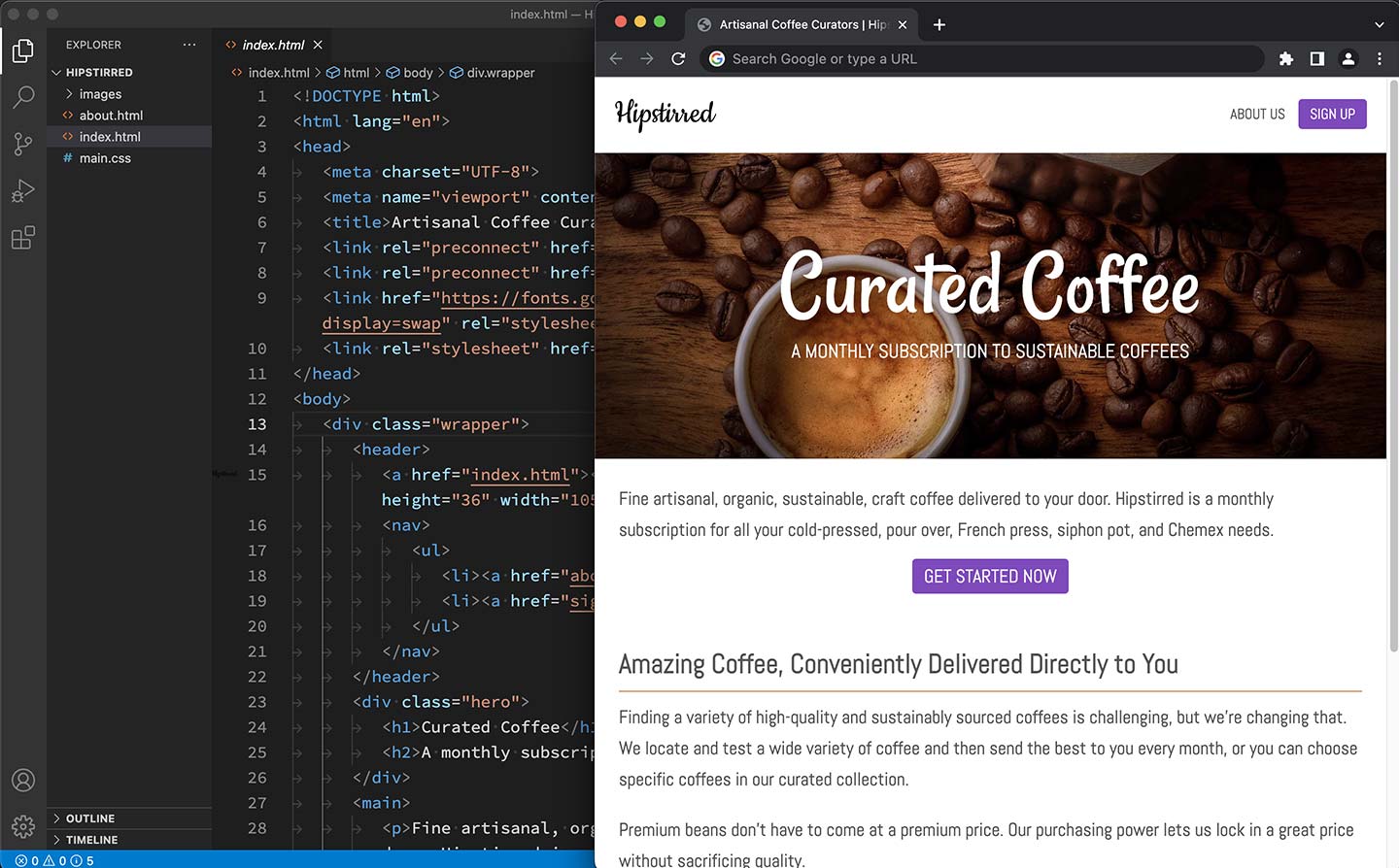Web developing 