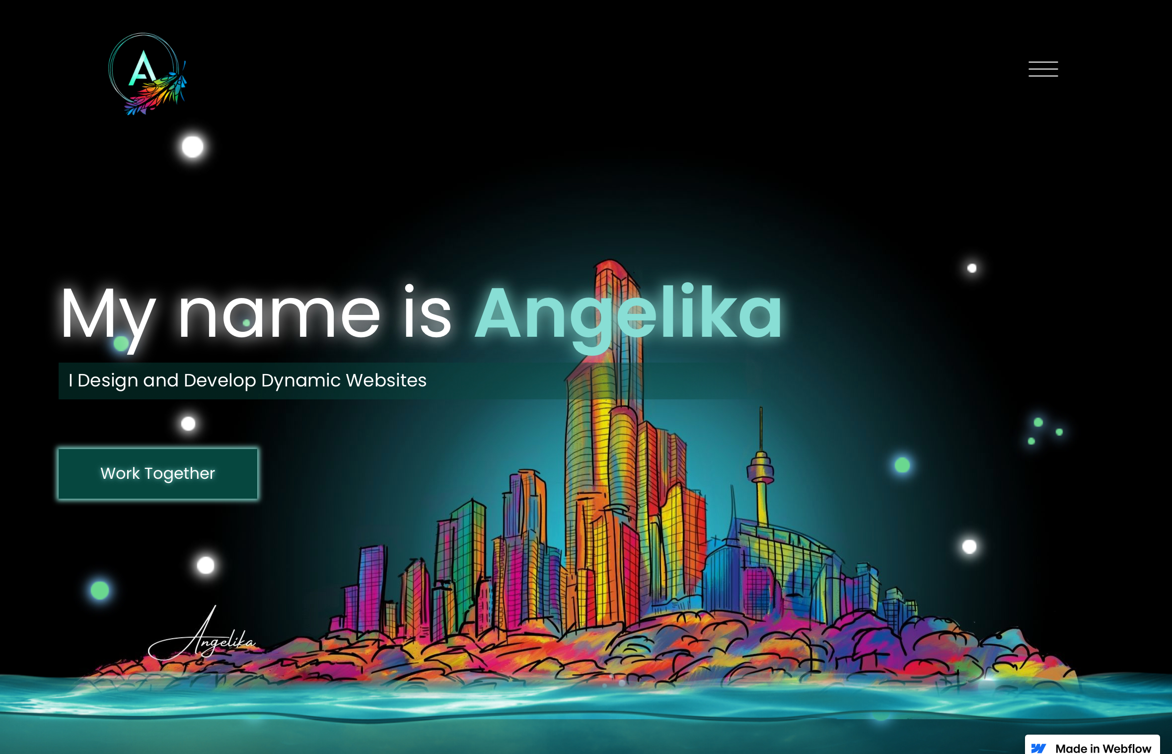 7. Glow Effect Website