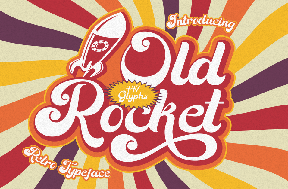 10. Old Rocket – Retro Typeface