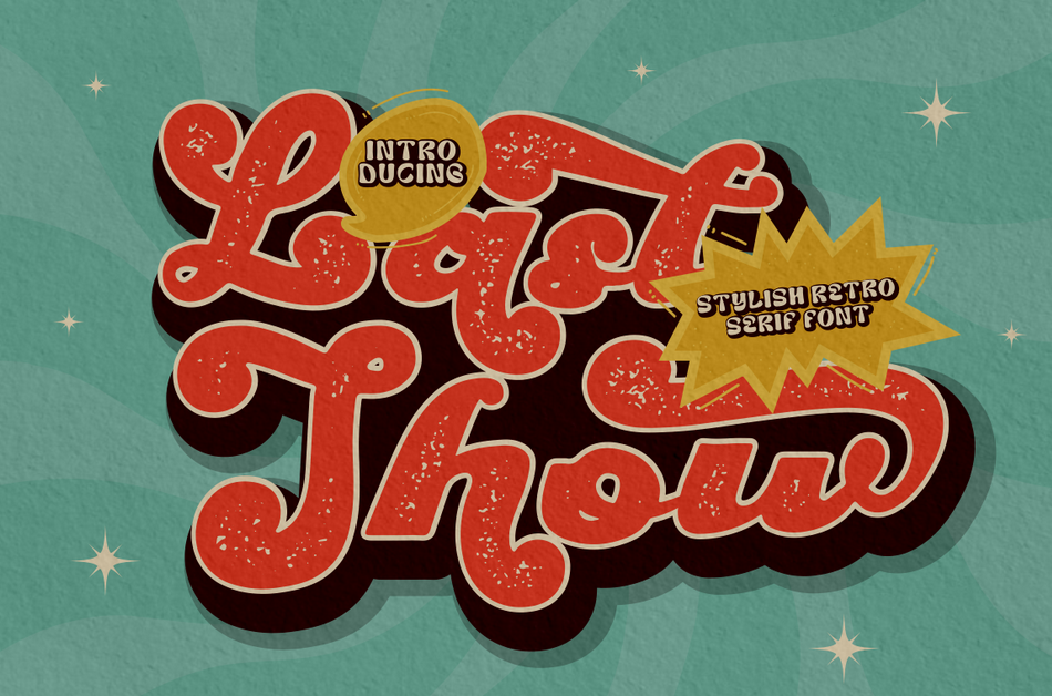 11. Last Show – Bold Retro Script Font