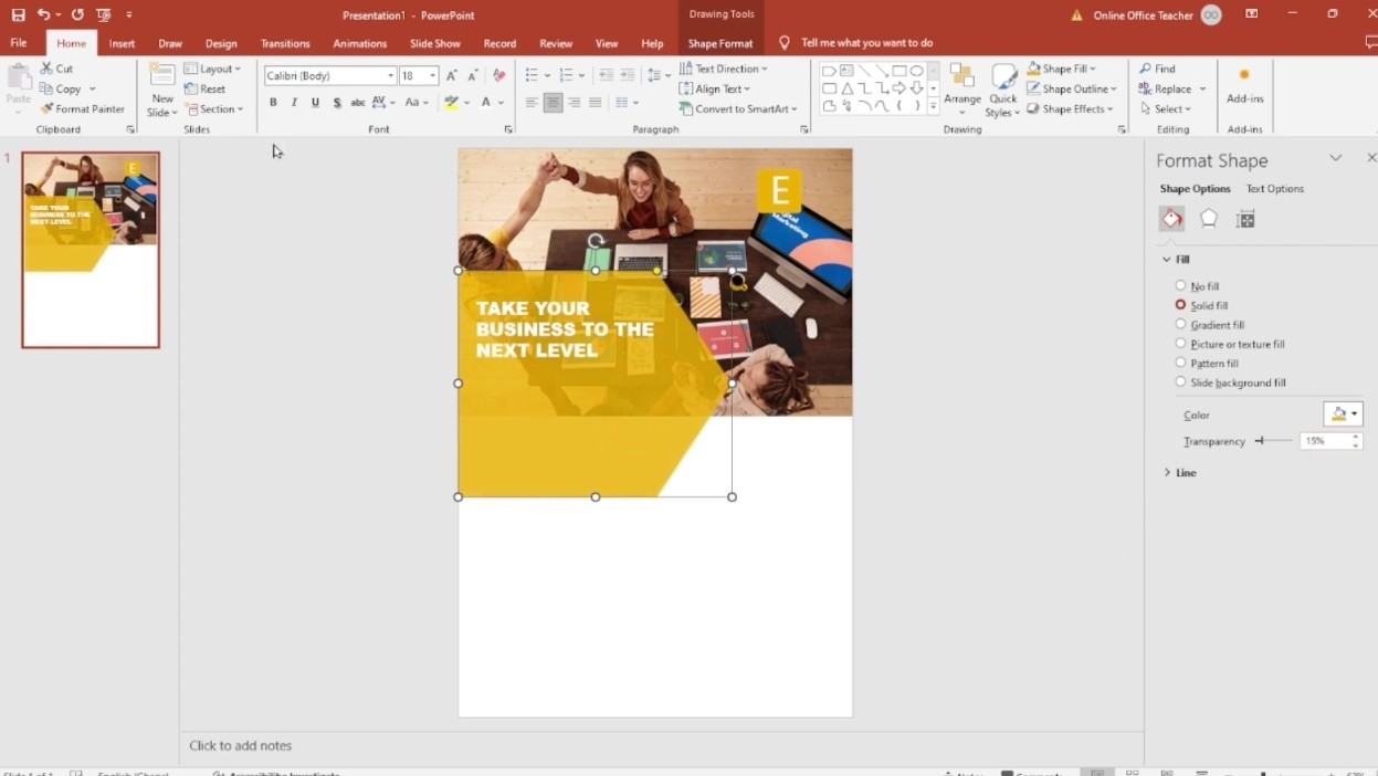 6. Add a Title and Headline