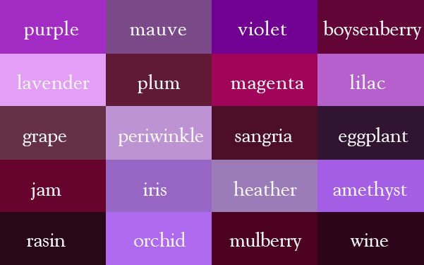 6. Strong Secondary Color of Purple