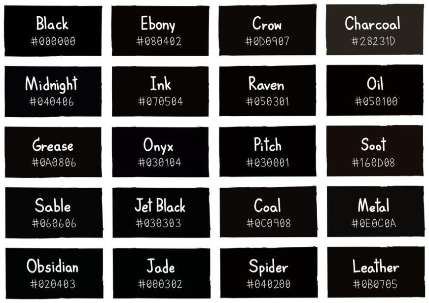 8. Bold Black