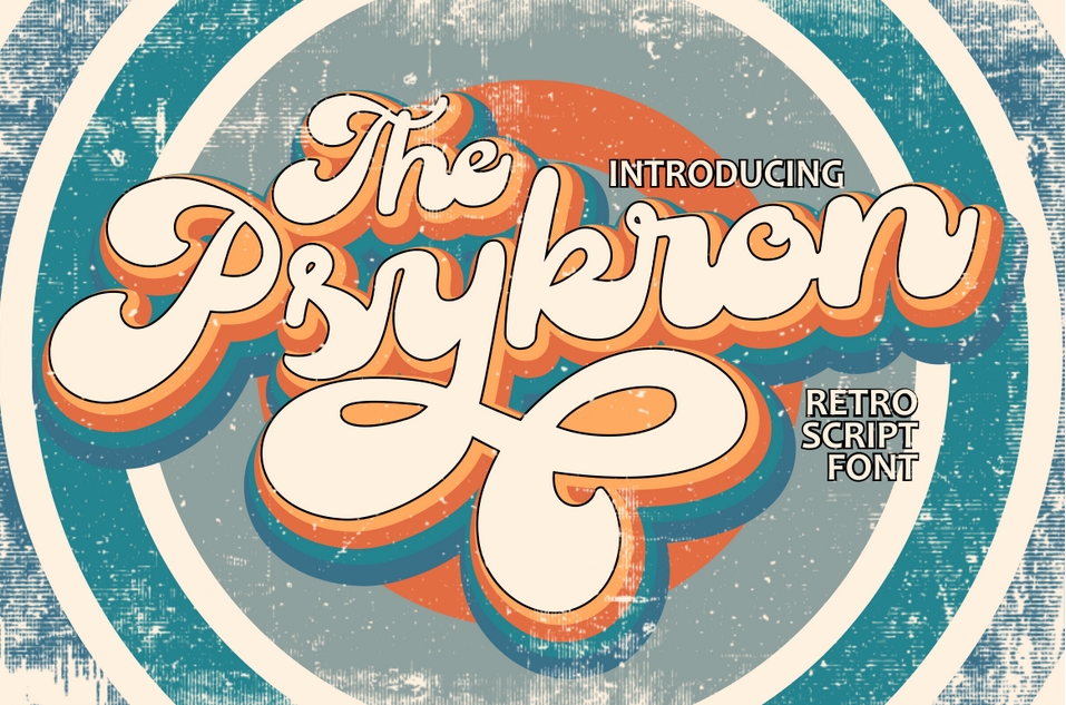 9. Psykron – Retro Script Font