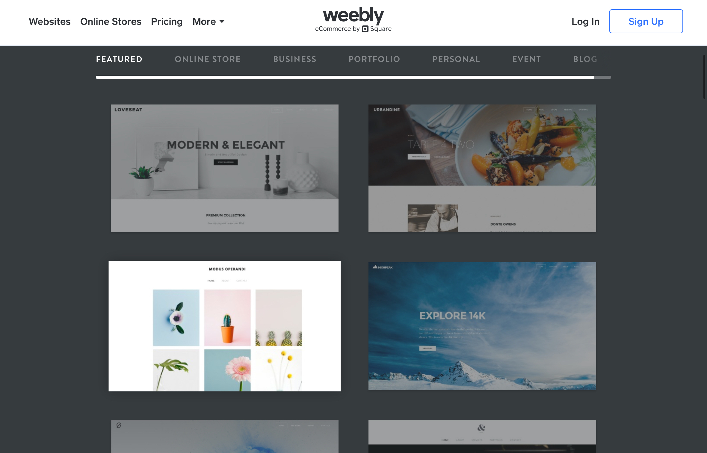 8. Quick Appealing Portfolio Site Weebly