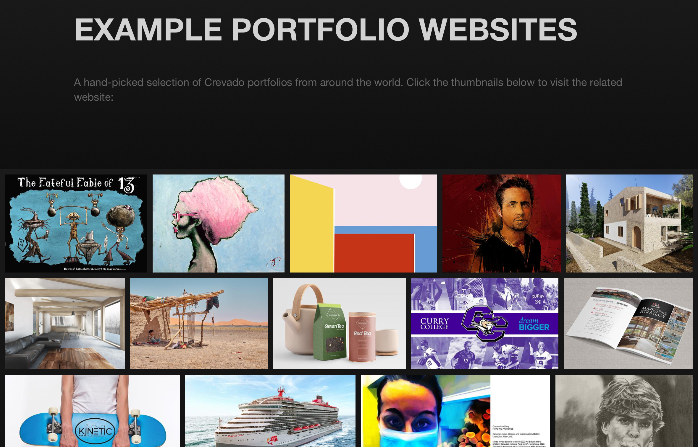 9. Minimalist Portfolio Crevado