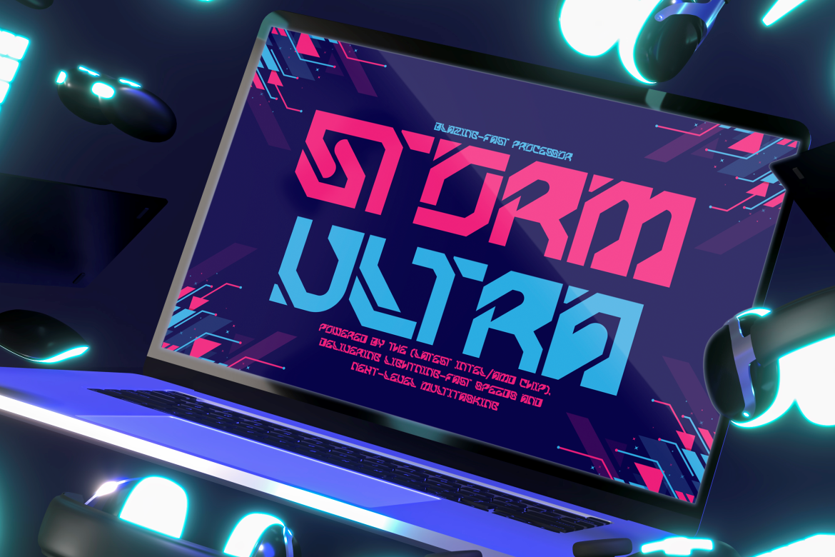 CYBER CIPHER CYBER FONT 4