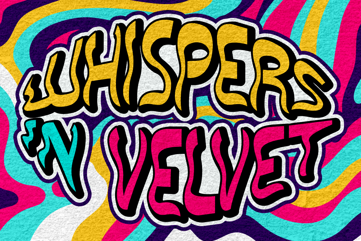 FUNKY VELVET PSCYCHADELIC FONT 2