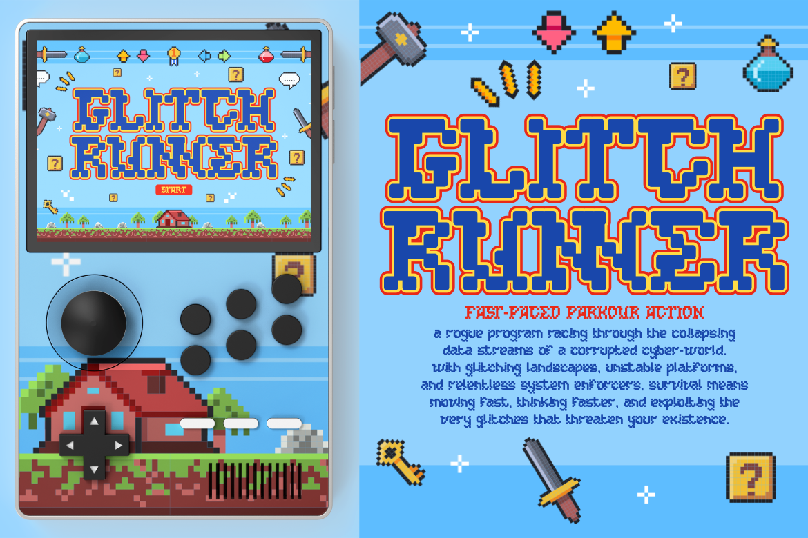 PIXEL QUEST PIXEL FONT 3
