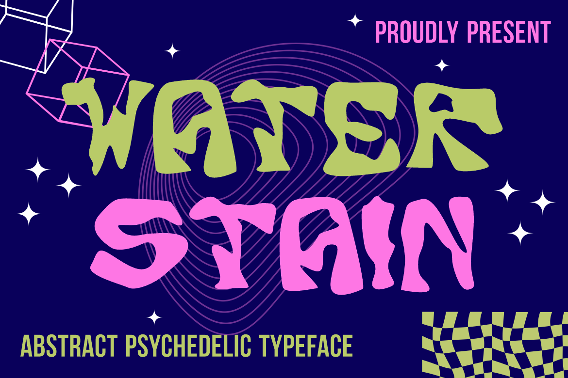 Water Stain - Abstract Water Font