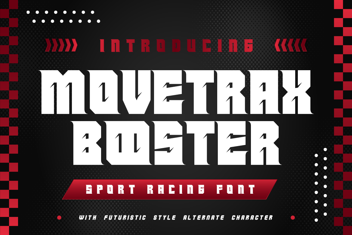 Movetrax Booster - Sport Racing Font
