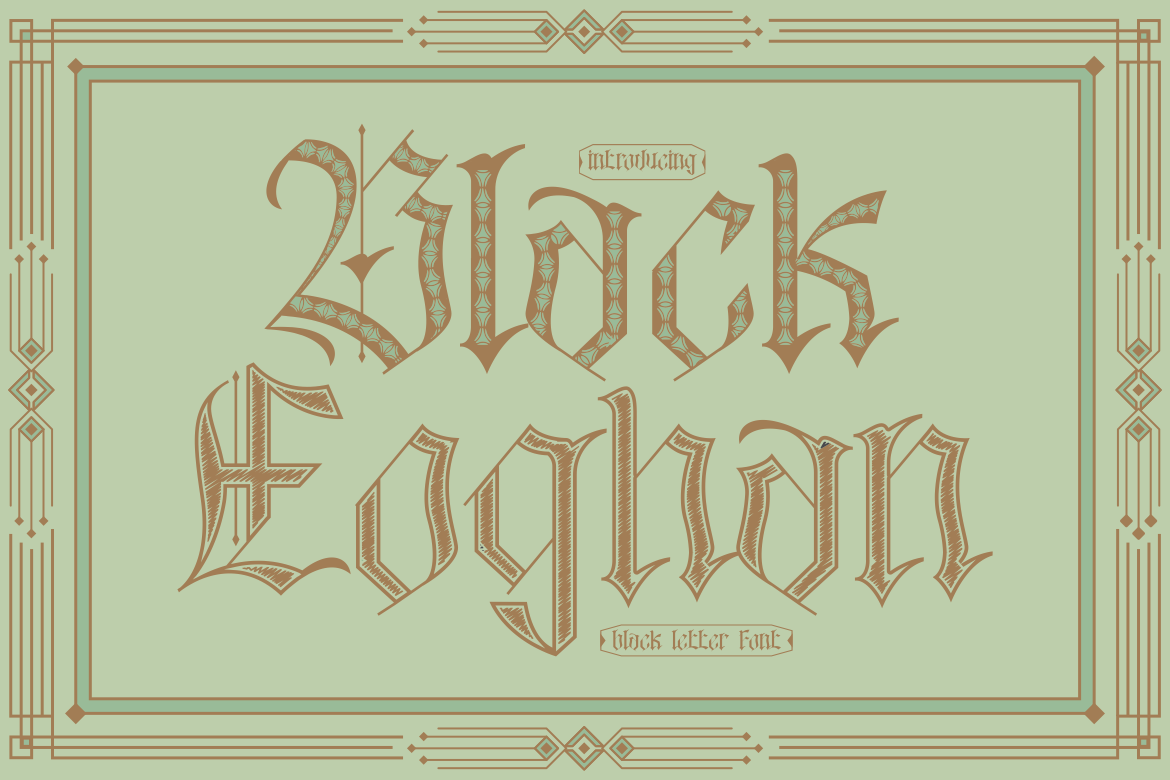 Black Eoghan Blackletter Font
