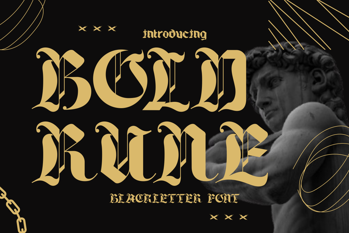BOLD RUNE BLACKLETTER FONT 1