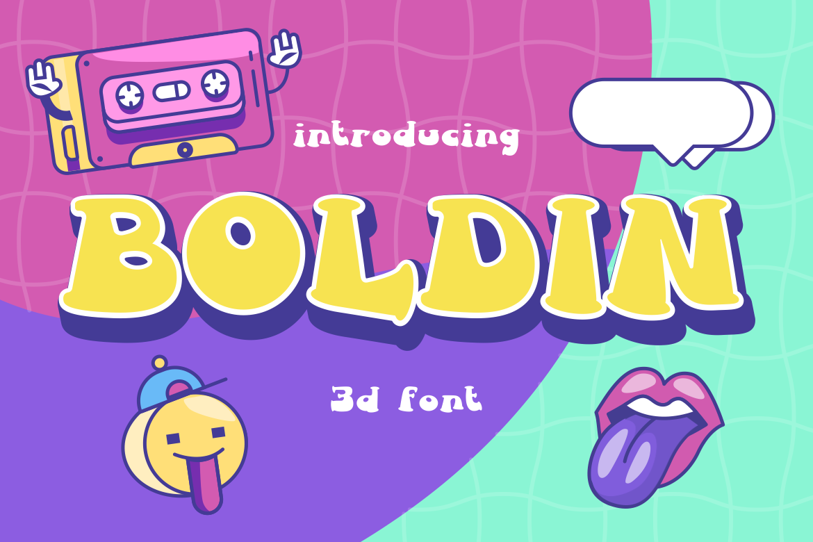 Boldin 3D Font