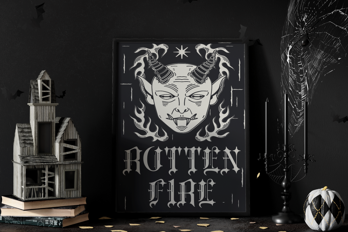 CRADLE DUST BLACK LETTER FONT 3