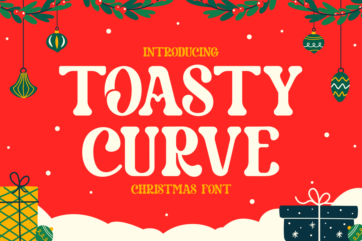 Toasty Curve - Christmas Font