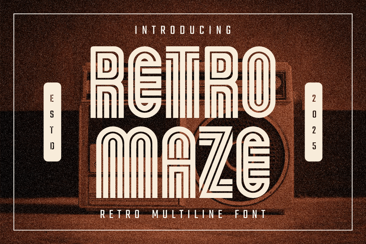Retromaze Retro Multiline Font