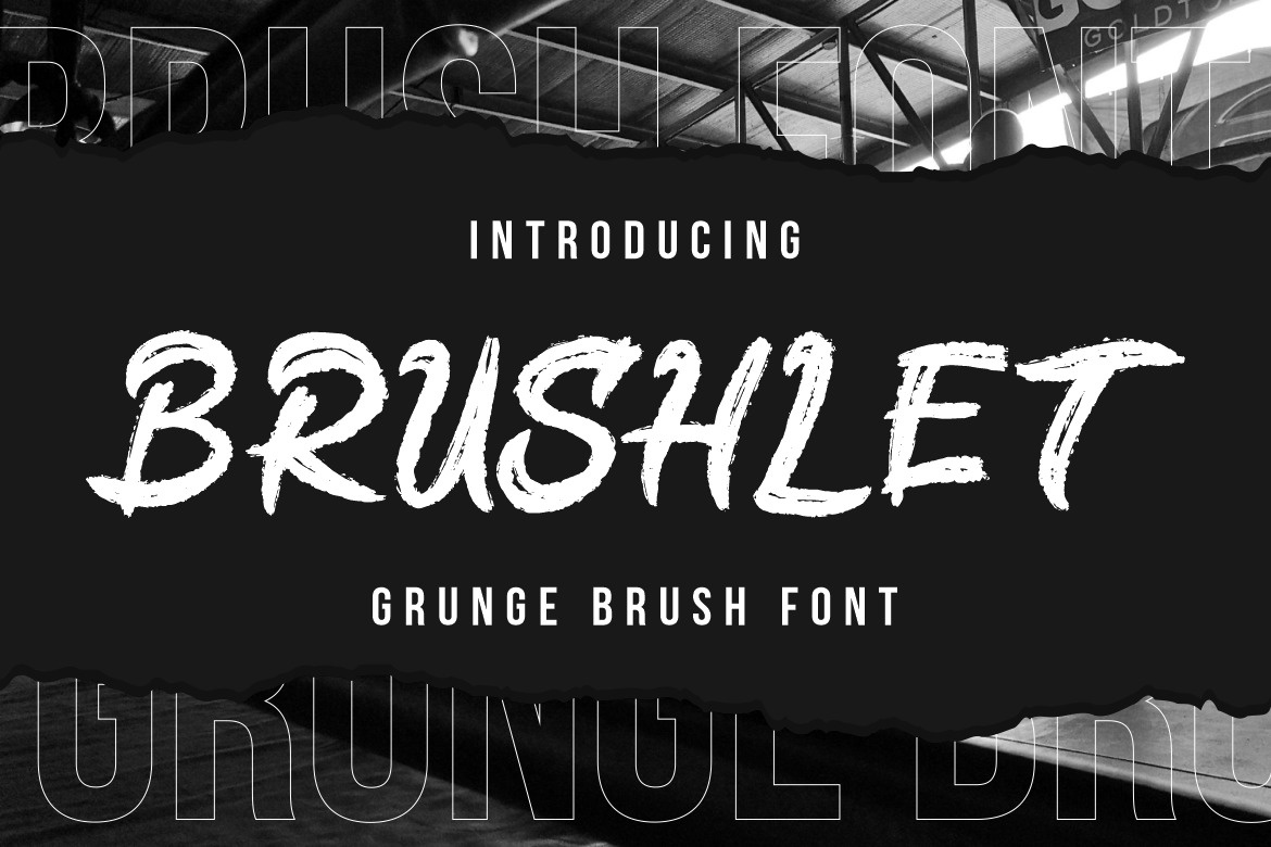 Brushlet Grunge Brush Font