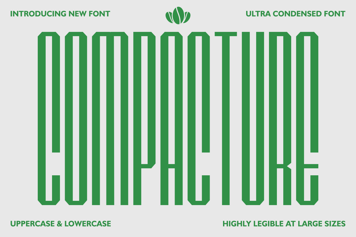COMPACTURE CONDENSED FONT 1