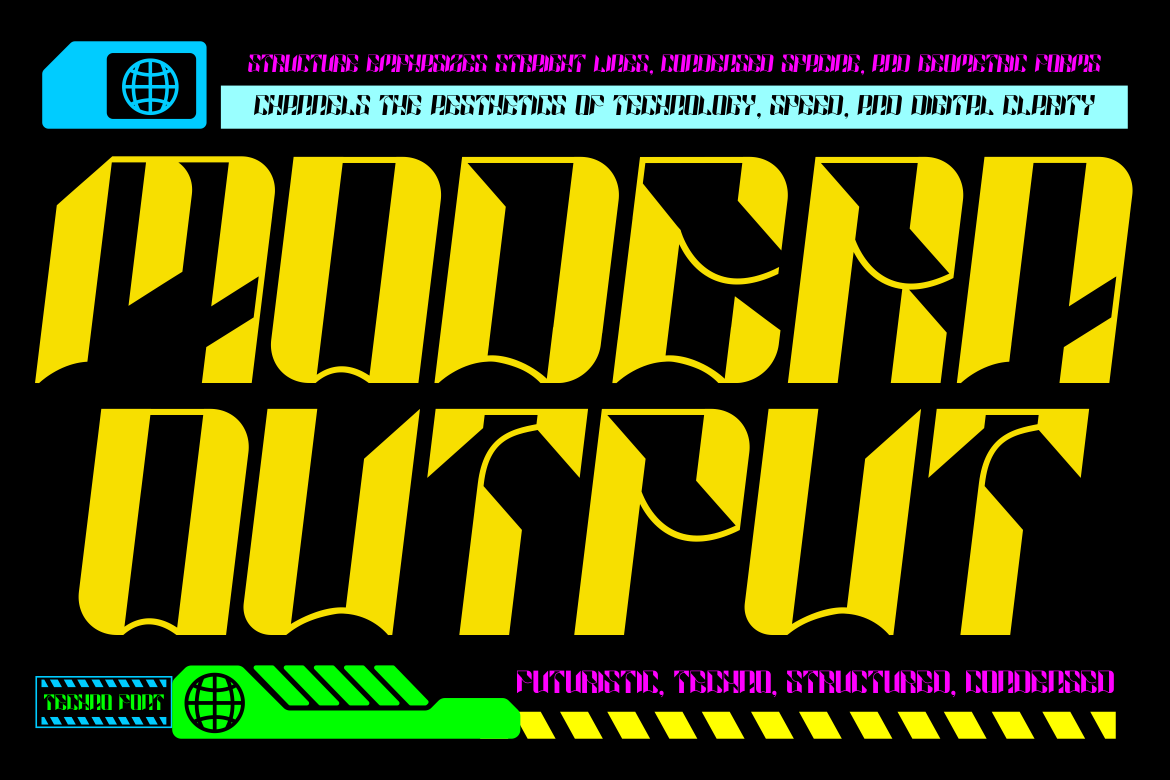 COSMIC NETWORK TECHNO FONT 2