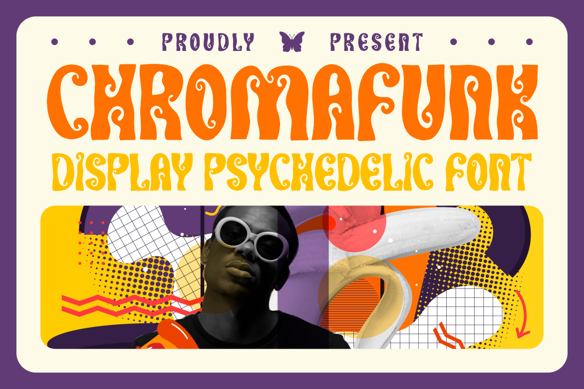 Chromafunk Display Psychedelic Font