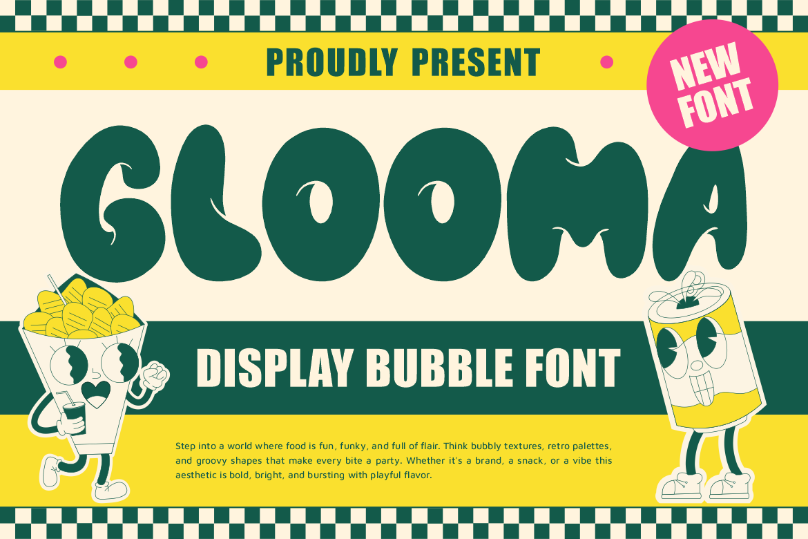 Glooma Display Bubble Font 1