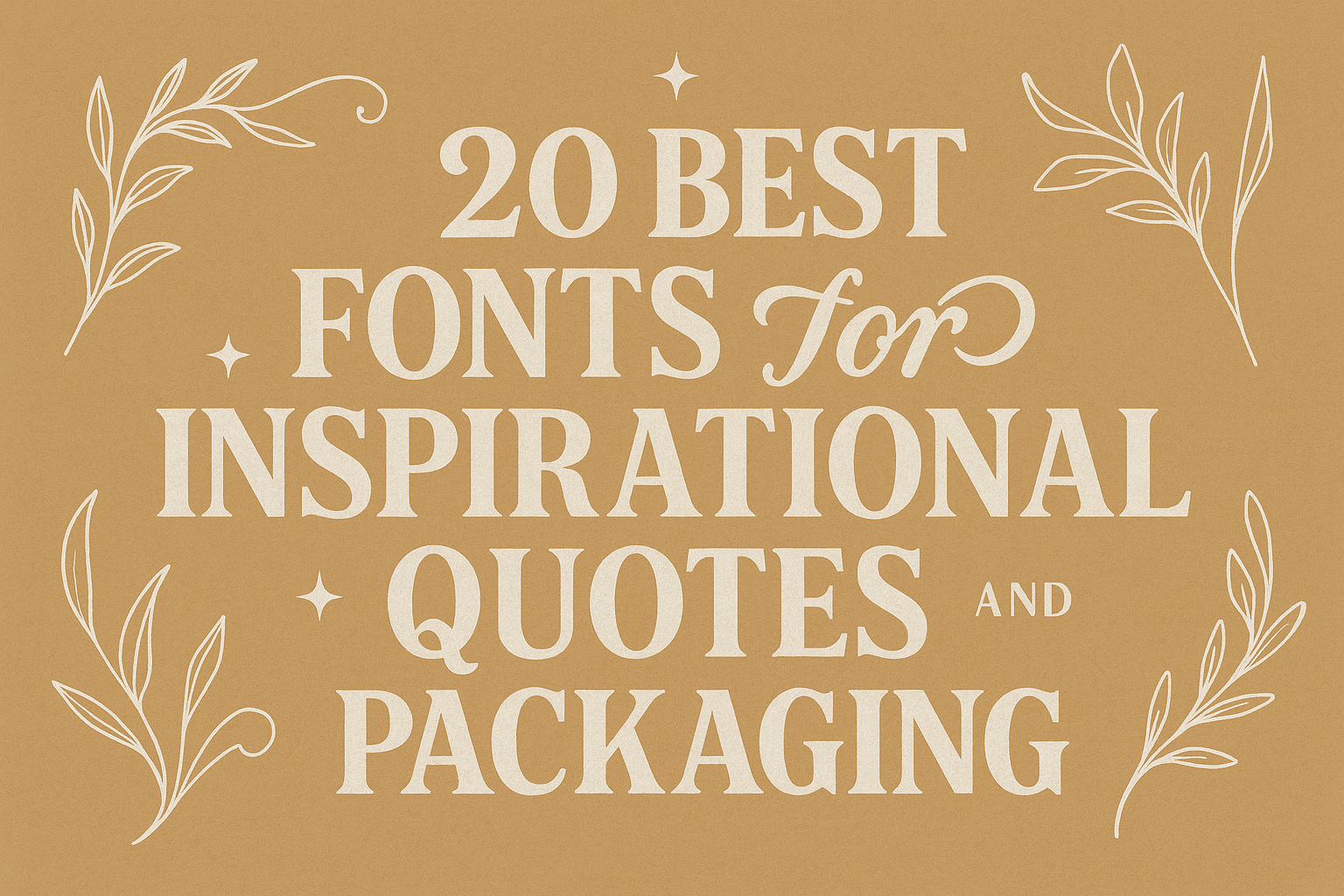 20 Best Fonts for Inspirational Quotes and Packaging - PutraCetol Studio