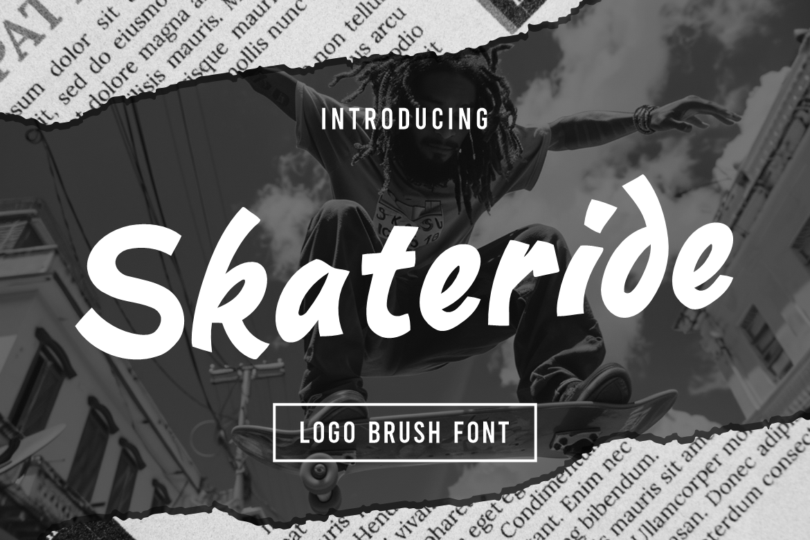 Skateride Logo Brush Font