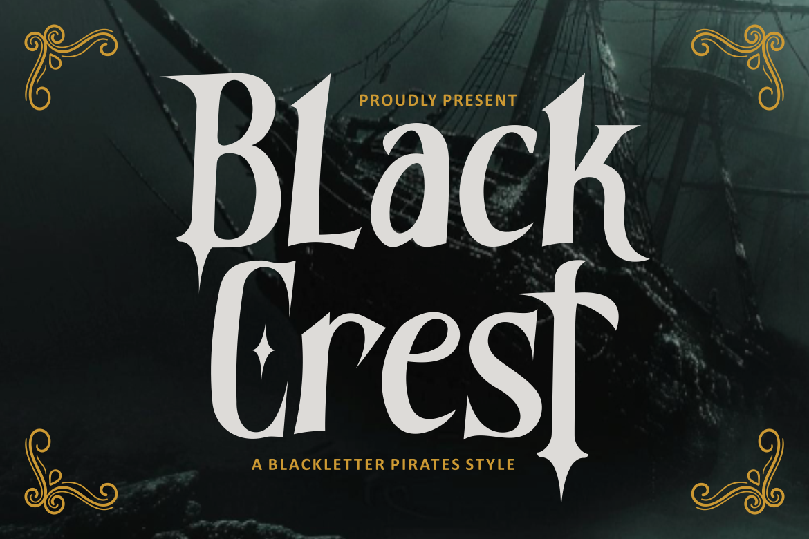 Black Crest Pirates Font