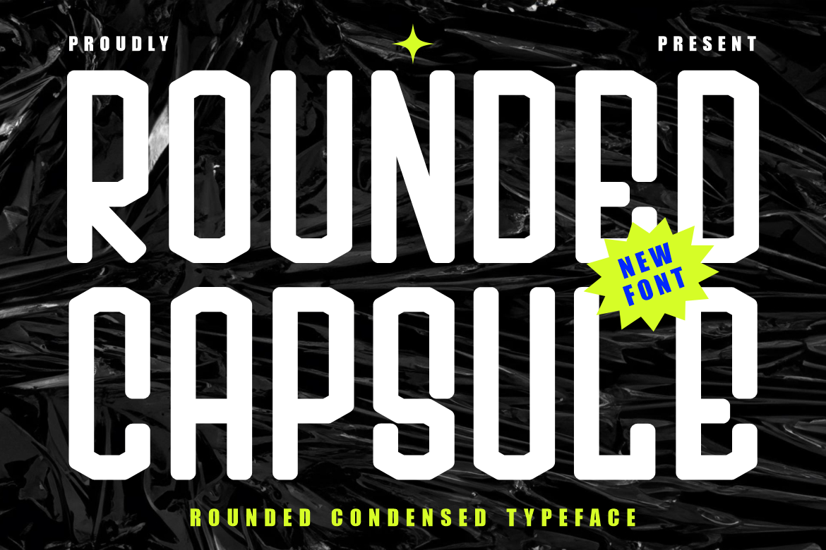 Rounded Capsule Condensed Font