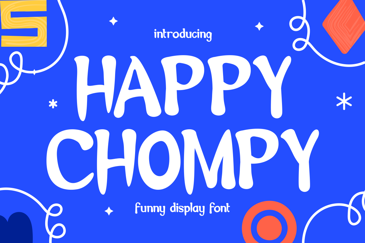 Happy Chompy Funny Display Font