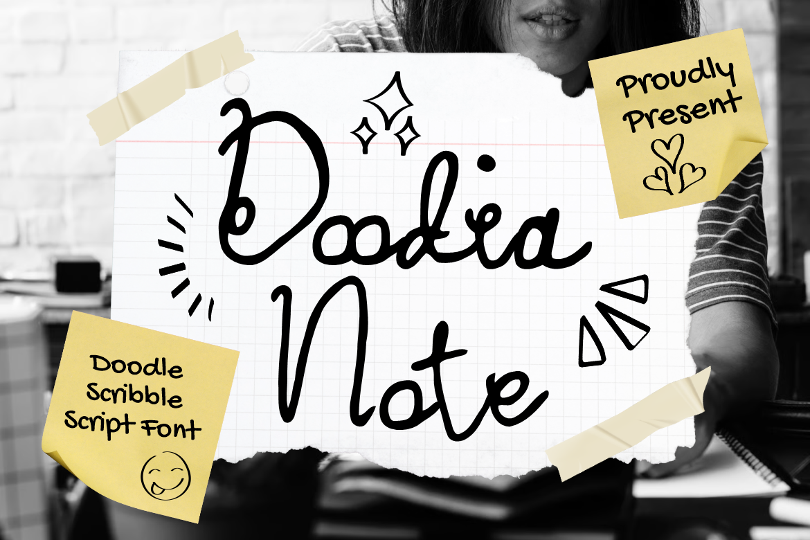 Doodia Note Doodle Scribble Font